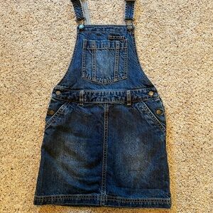 Fat Face overall denim dress, size 9/10